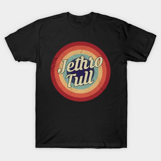Jethro Tull Retro Circle Vintage Jethro Tull T Shirt TeePublic